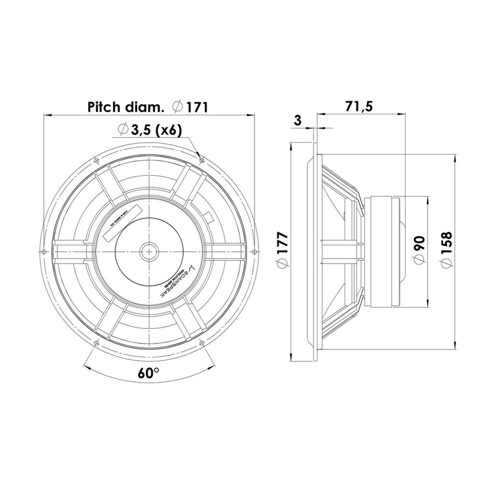 Scan-Speak - 7" Classic Mid-Woofer - 18W/8535-01