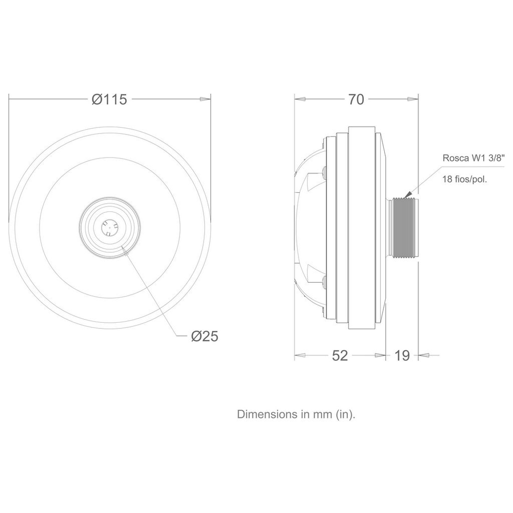 Dayton Audio - 1" Horn Driver Titanium - D220TI