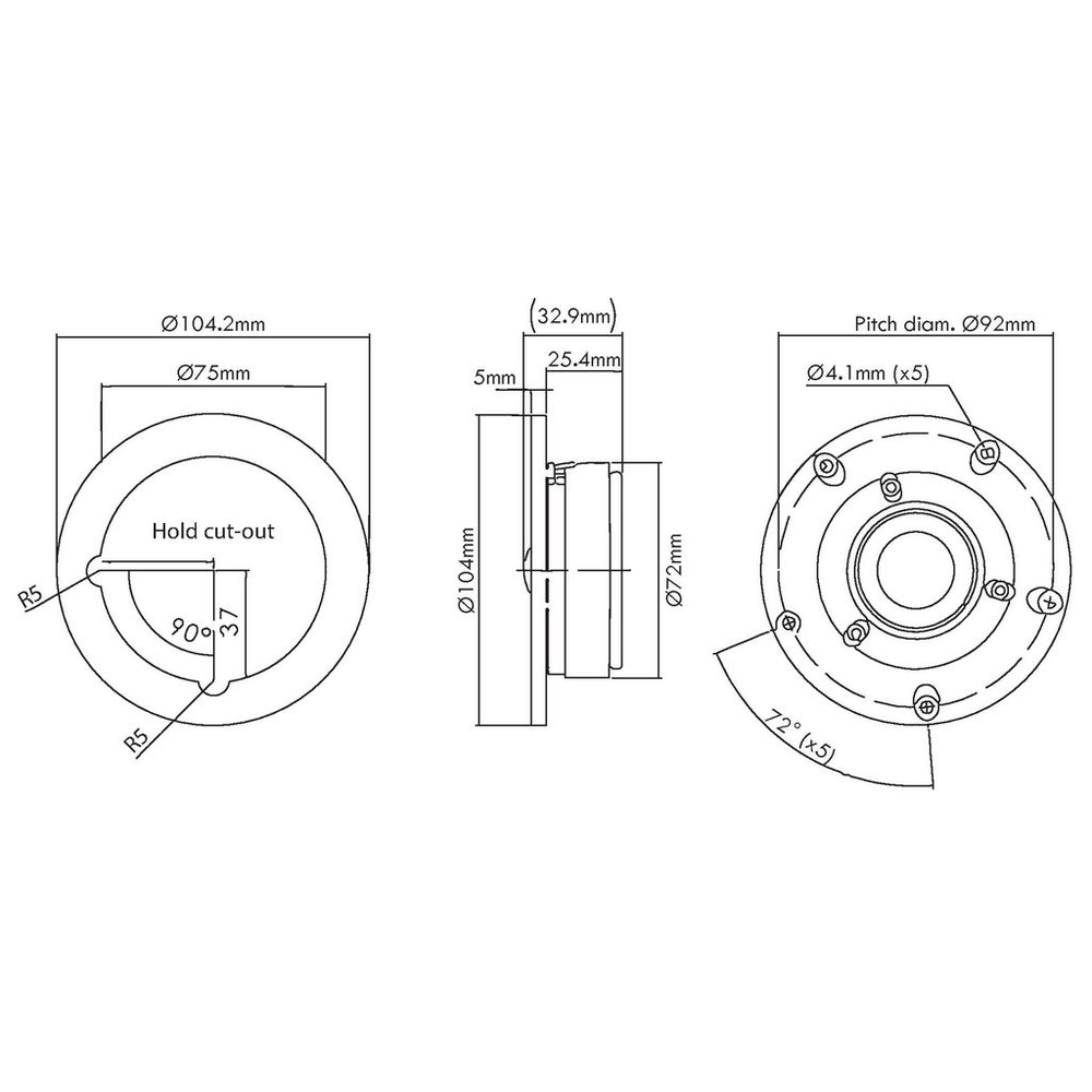 Scan-Speak - 1" Discovery Dome Tweeter - D2604/830000