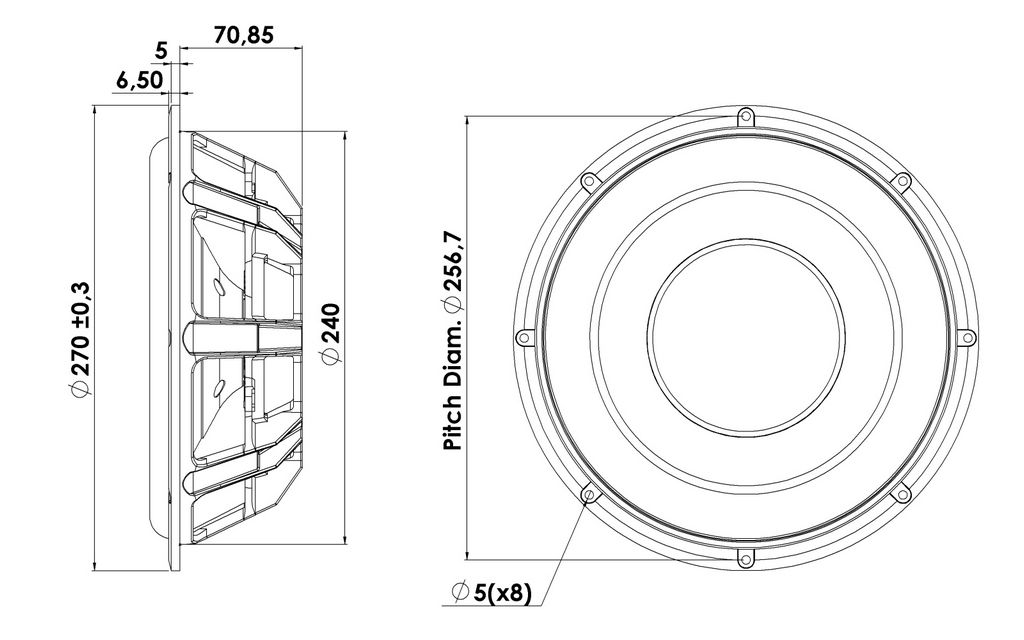 Scan-Speak - 10" Discovery Passive Radiator - 26W/0-00-00