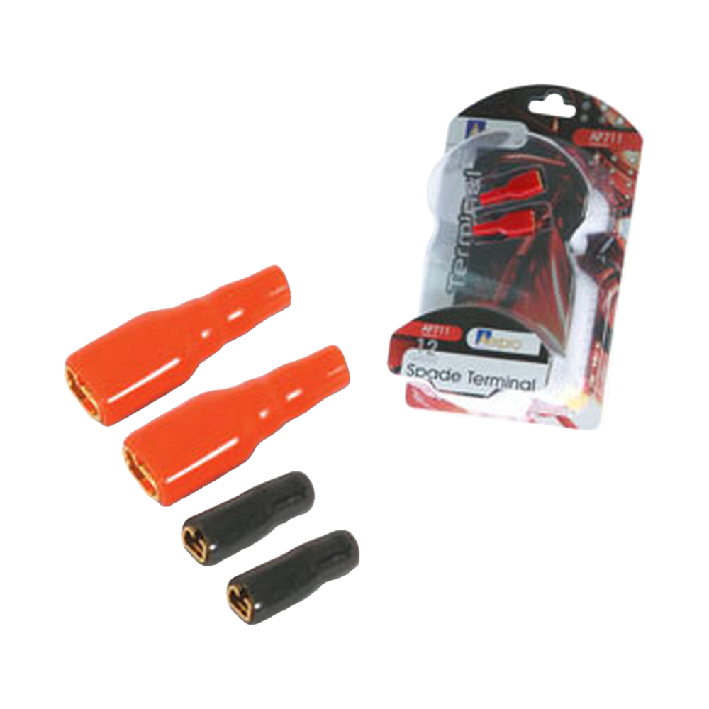 Aerpro - 12AWG Gold Speaker Spade Terminals, 4 Pack - AP711