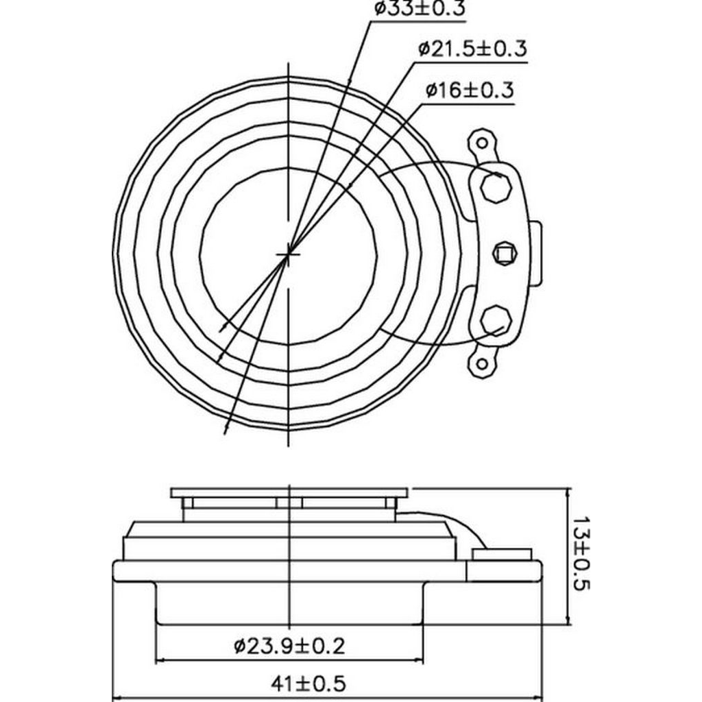 Dayton Audio - 5W 19mm Sound Exciter - DAEX19CT-4