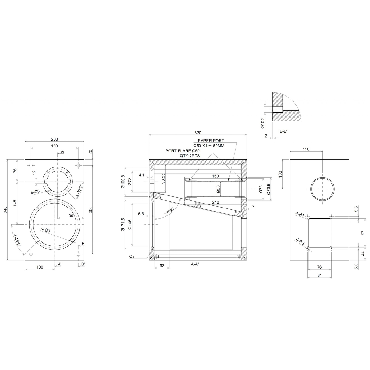 SB Acoustics - Eka Speaker Kit (Plans + Drivers)