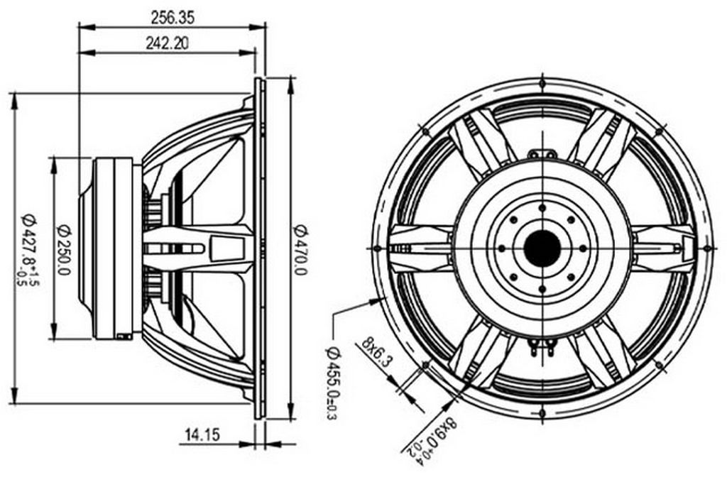 SB Audience - 18" NERO Subwoofer - NERO-18SW1900D