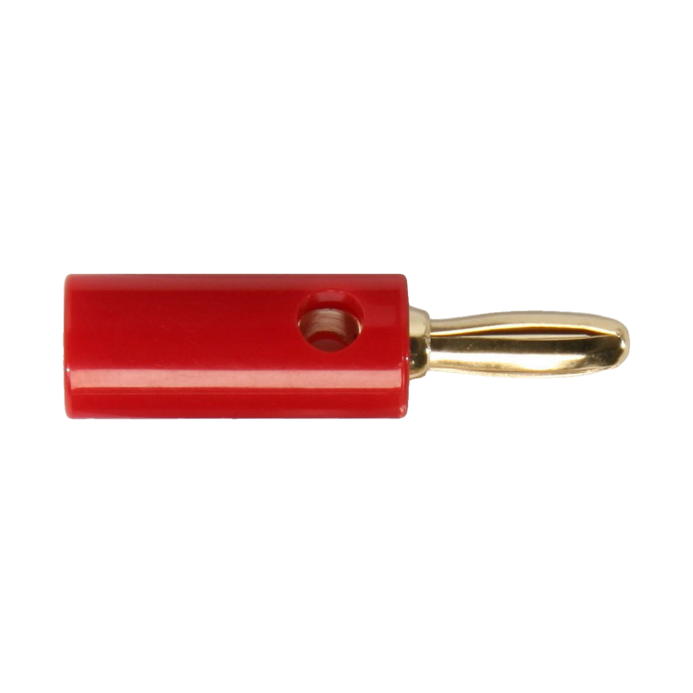4mm Banana Plug, Gold Plated, Red - P756