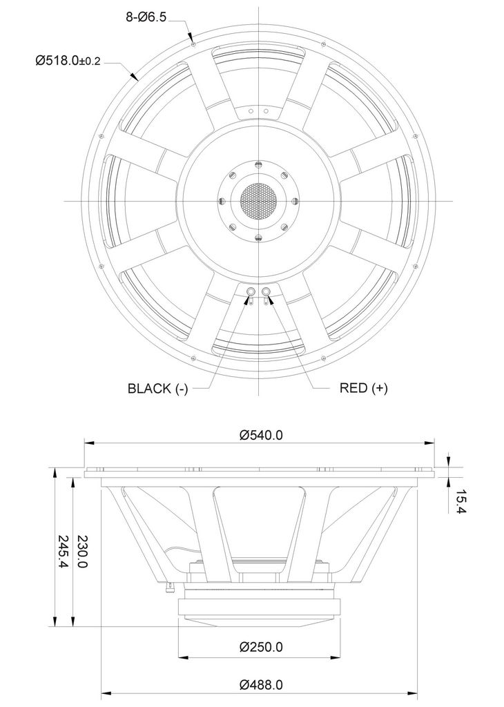 SB Audience - 21" ROSSO Subwoofer - ROSSO-21SW800