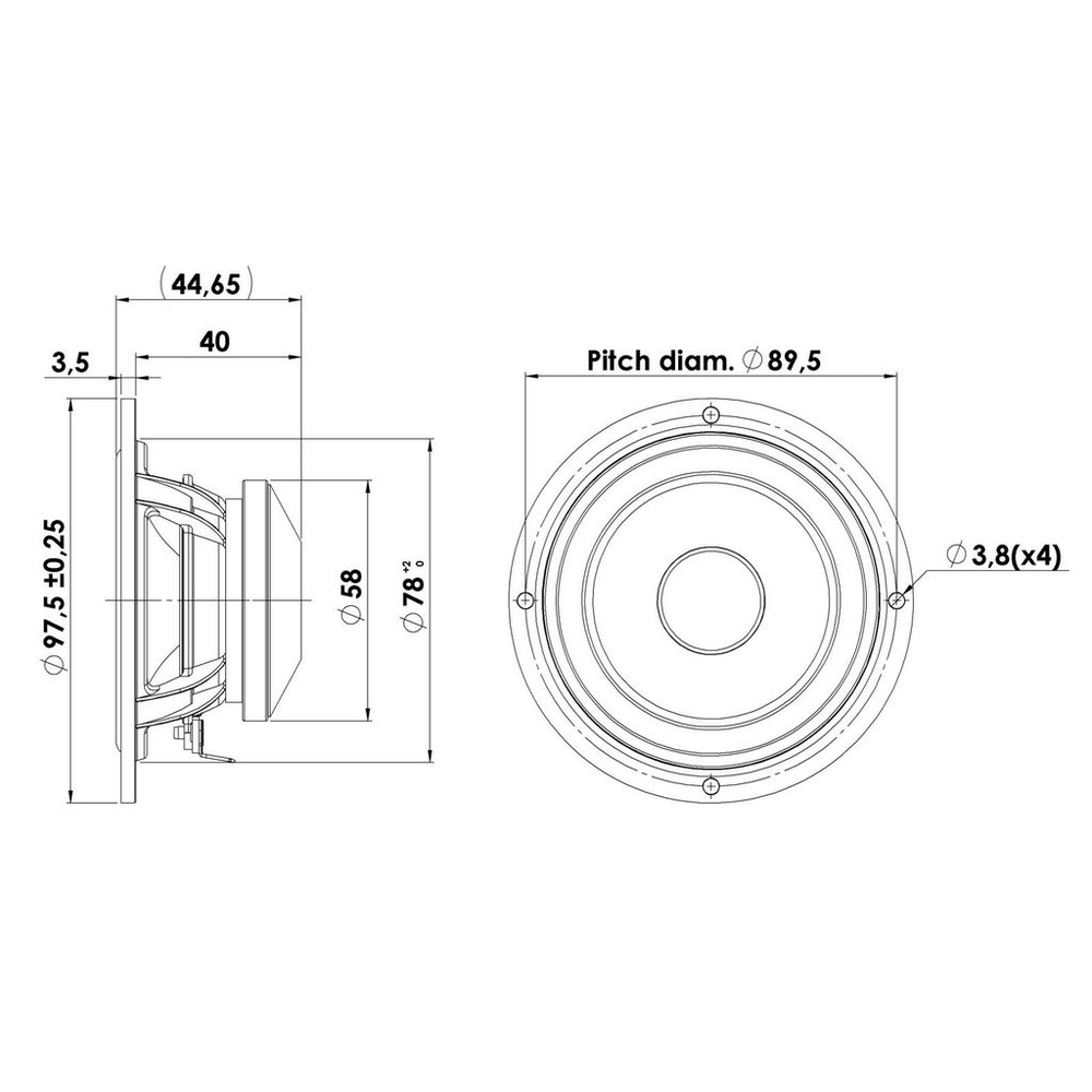 Scan-Speak - 3" Discovery Full Range Driver - 10F/8424G00