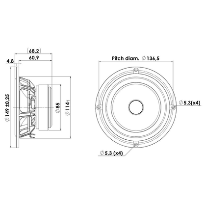 Scan-Speak - 5" Discovery Midrange - 15M/4624G00