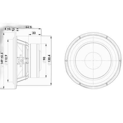 Scan-Speak - 5" Classic Mid-Woofer - 15W/8534T00