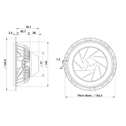 Scan-Speak - 6" Automotive Mid-Woofer - 16W/4531G06