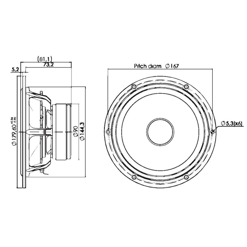 Scan-Speak - 7" Discovery Mid-Woofer - 18W/4434G00