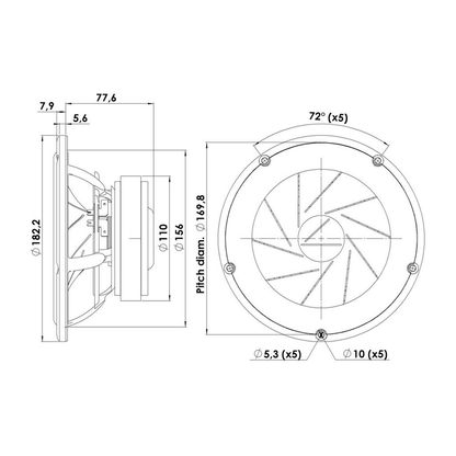Scan-Speak - 7" Revelator Mid-Woofer - 18W/4531G01