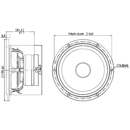 Scan-Speak - 7" Discovery Mid-Woofer - 18W/8434G00