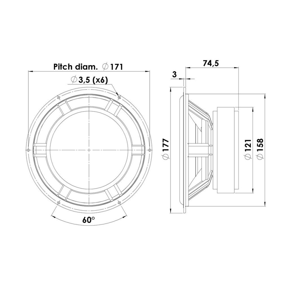 Scan-Speak - 7" Classic Mid-Woofer - 18W/8542-10