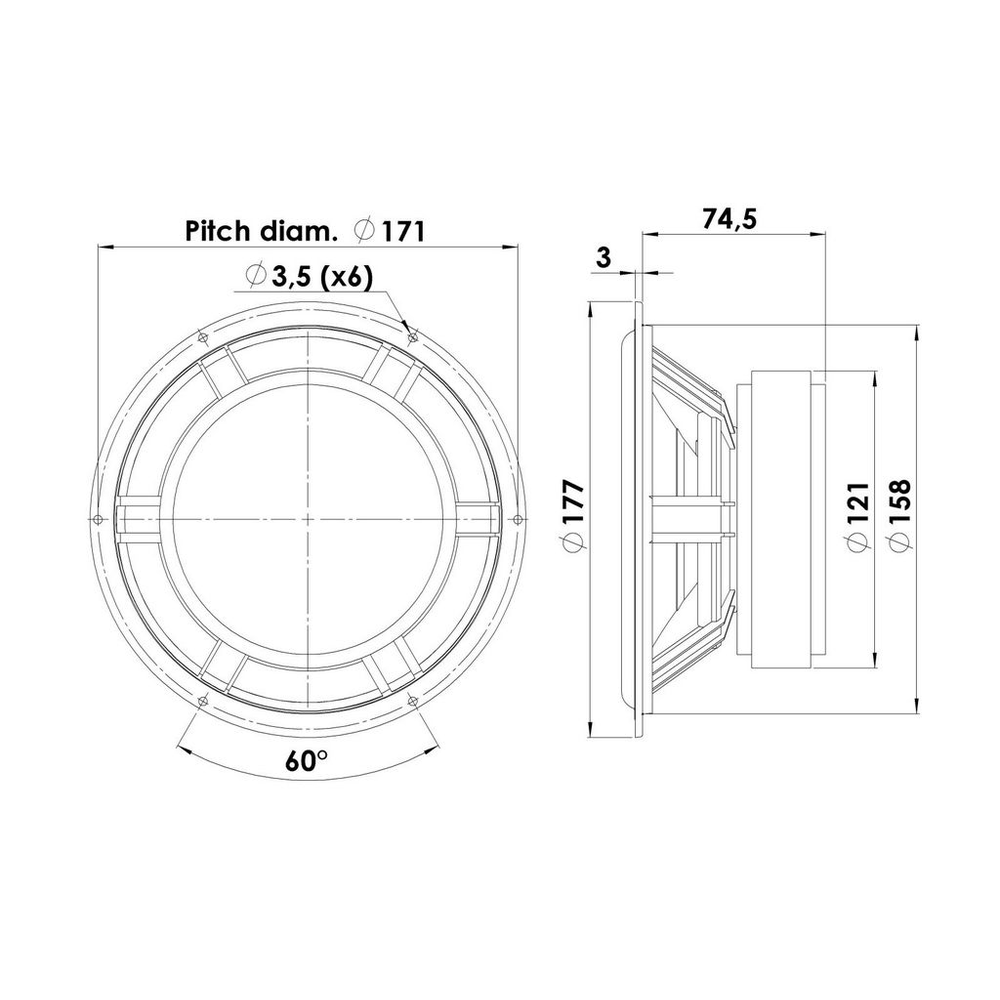 Scan-Speak - 7" Classic Mid-Woofer - 18W/8545-01