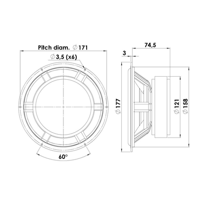 Scan-Speak - 7" Classic Mid-Woofer - 18W/8545-01