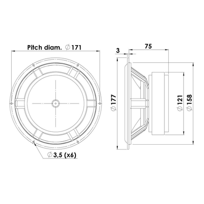 Scan-Speak - 7" Classic Mid-Woofer - 18W/8545K00