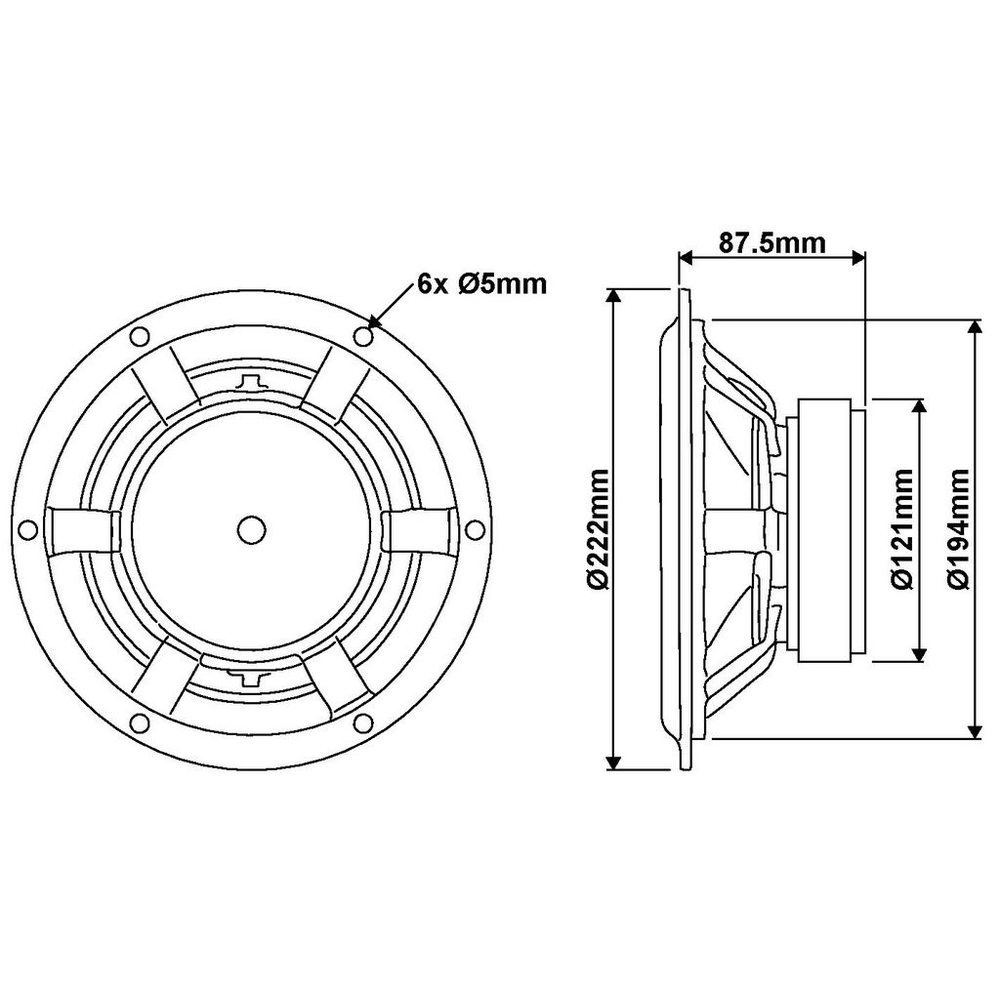 Scan-Speak - 8" Classic Woofer - 21W/8555-10