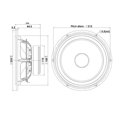 Scan-Speak - 8" Discovery Woofer - 22W/4534G00