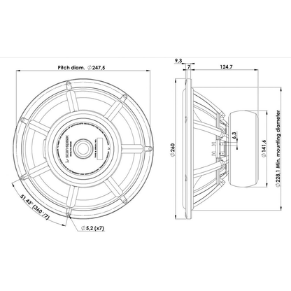 Scan-Speak - 10" Revelator Woofer - 26W/8861T00