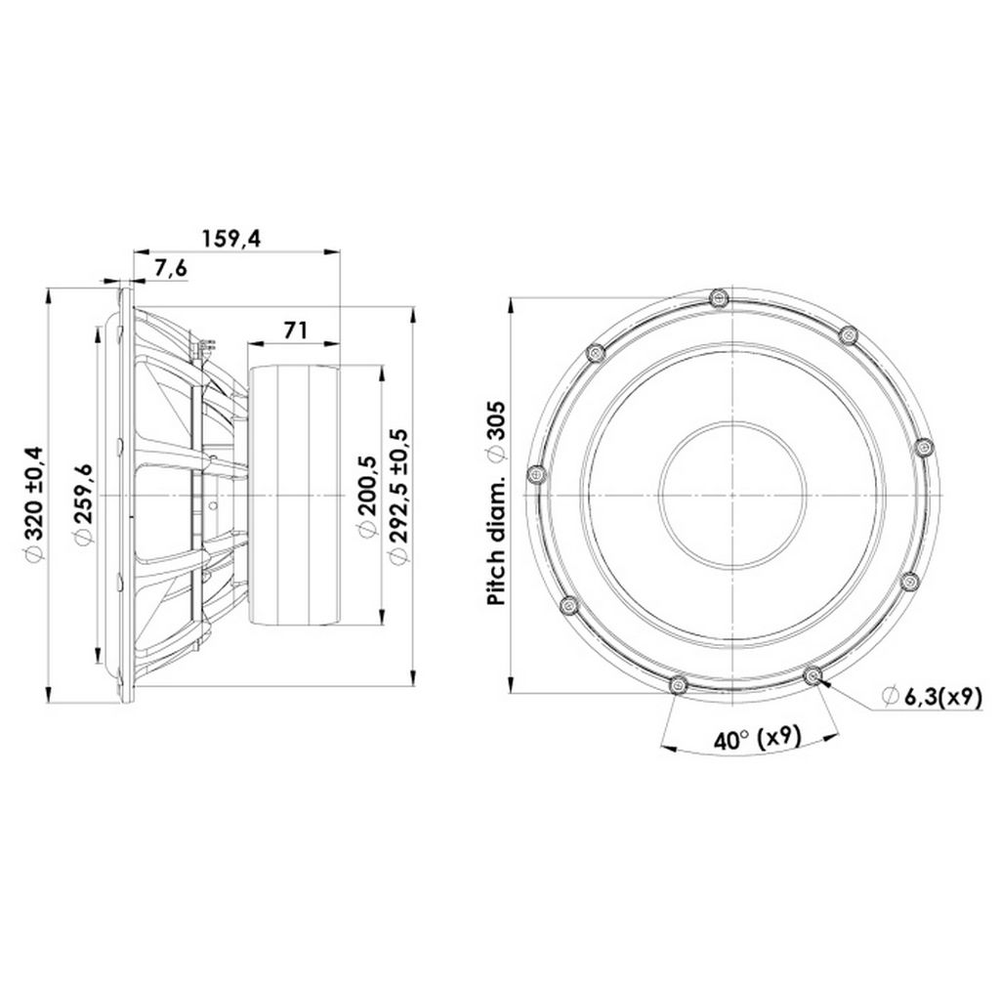 Scan-Speak - 13" Revelator Subwoofer - 32W/8878T11