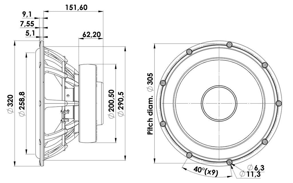 Scan-Speak - 13" Revelator Subwoofer - 32W/4878T00