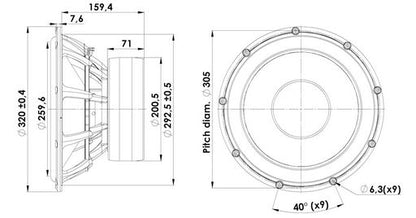 Scan-Speak - 13" Revelator Woofer - 32W/4878T11