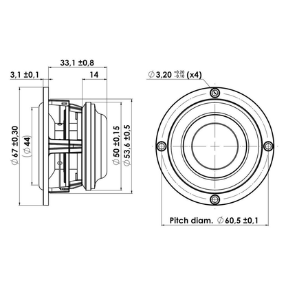 Scan-Speak - 2" Discovery Full Range Driver - 5F/8422T01