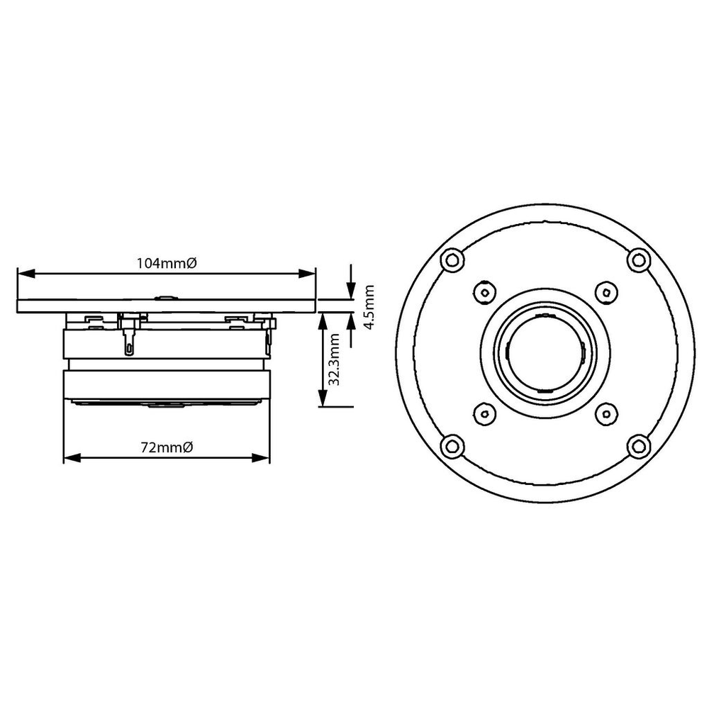 Peerless - 1" HDS Dome Tweeter - 810921
