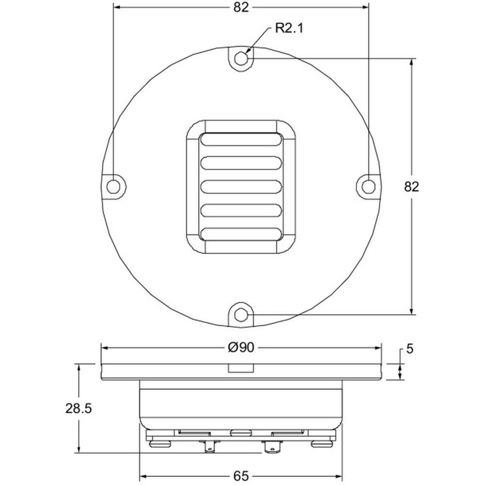 Dayton Audio - 90mm AMT Tweeter - AMT2-4