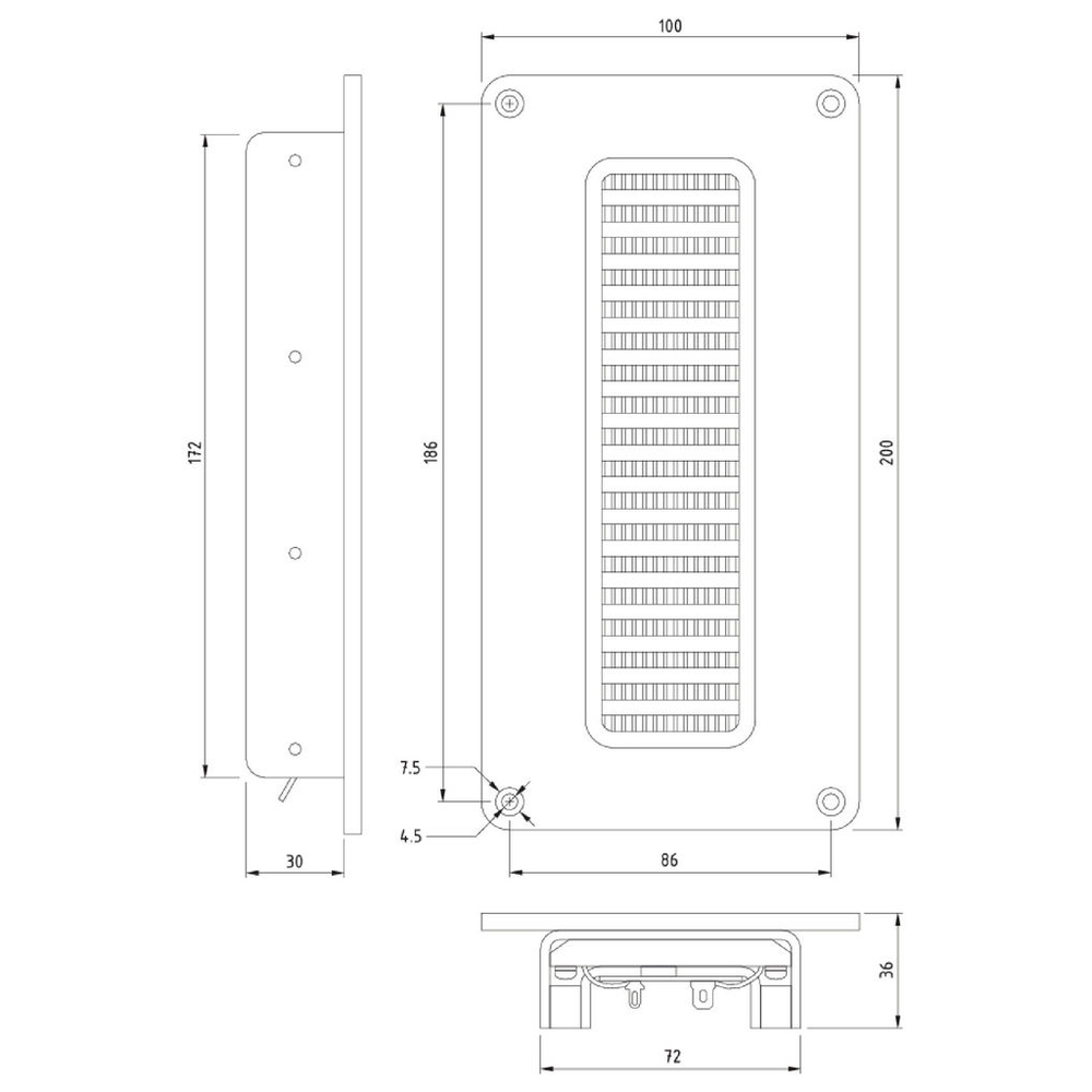 Dayton Audio - 200x100mm AMT Tweeter - AMTPRO-4