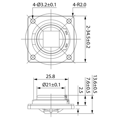 Dayton Audio - 1" CE Compact Silk Dome Tweeter - CE35-4