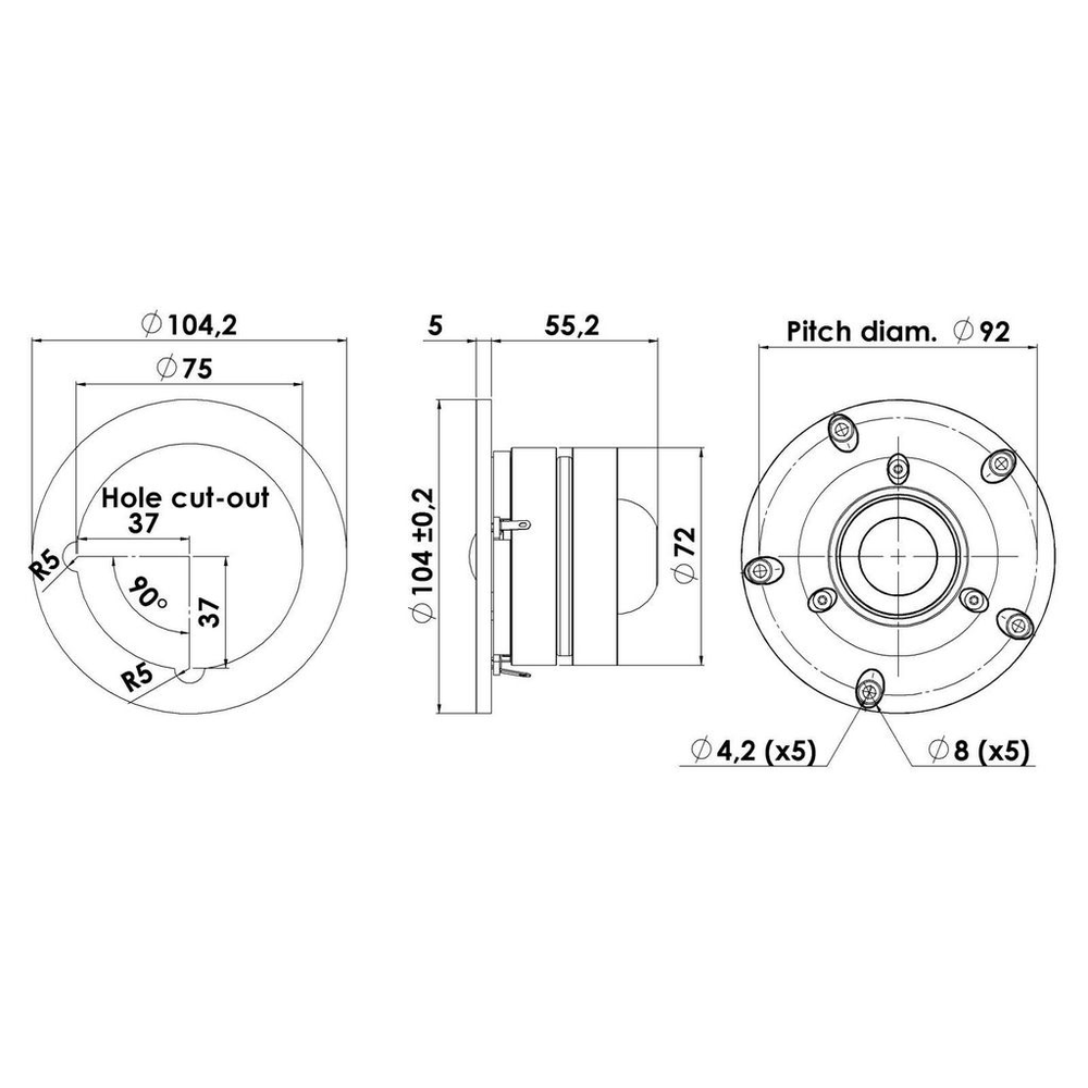 Scan-Speak - 1" Discovery Dome Tweeter - D2604/833000