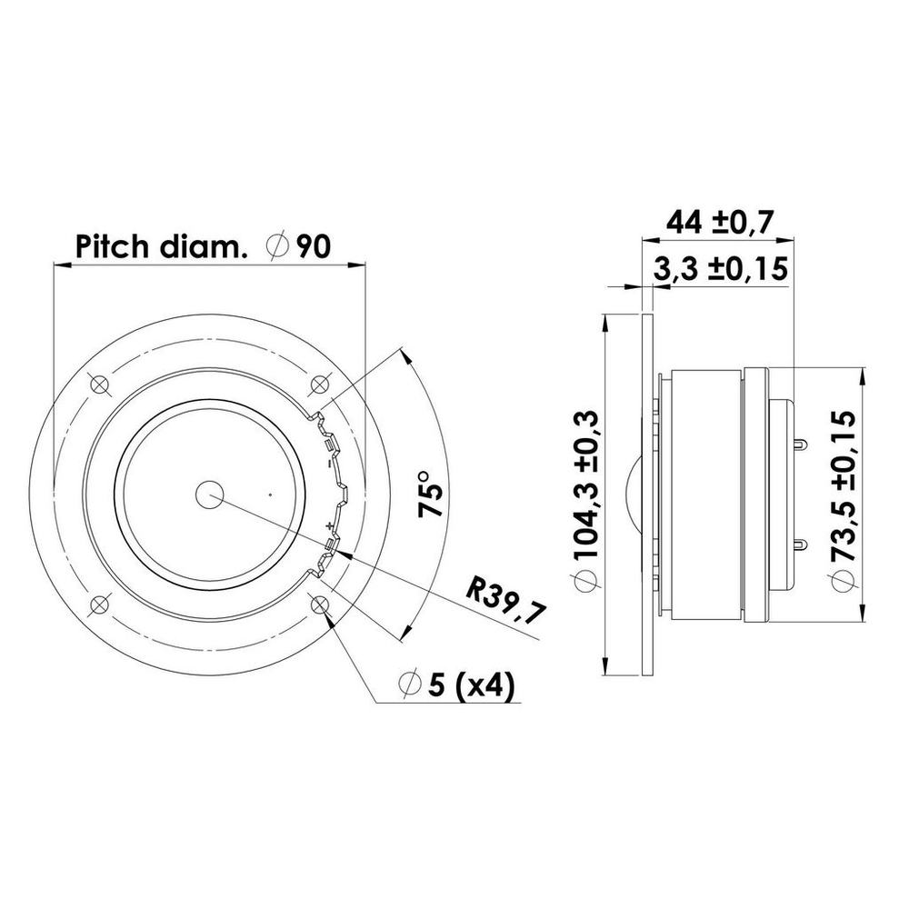 Scan-Speak - 1" Classic Dome Tweeter - D2904/950000