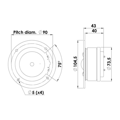 Scan-Speak - 1" Classic Dome Tweeter - D2905/930000