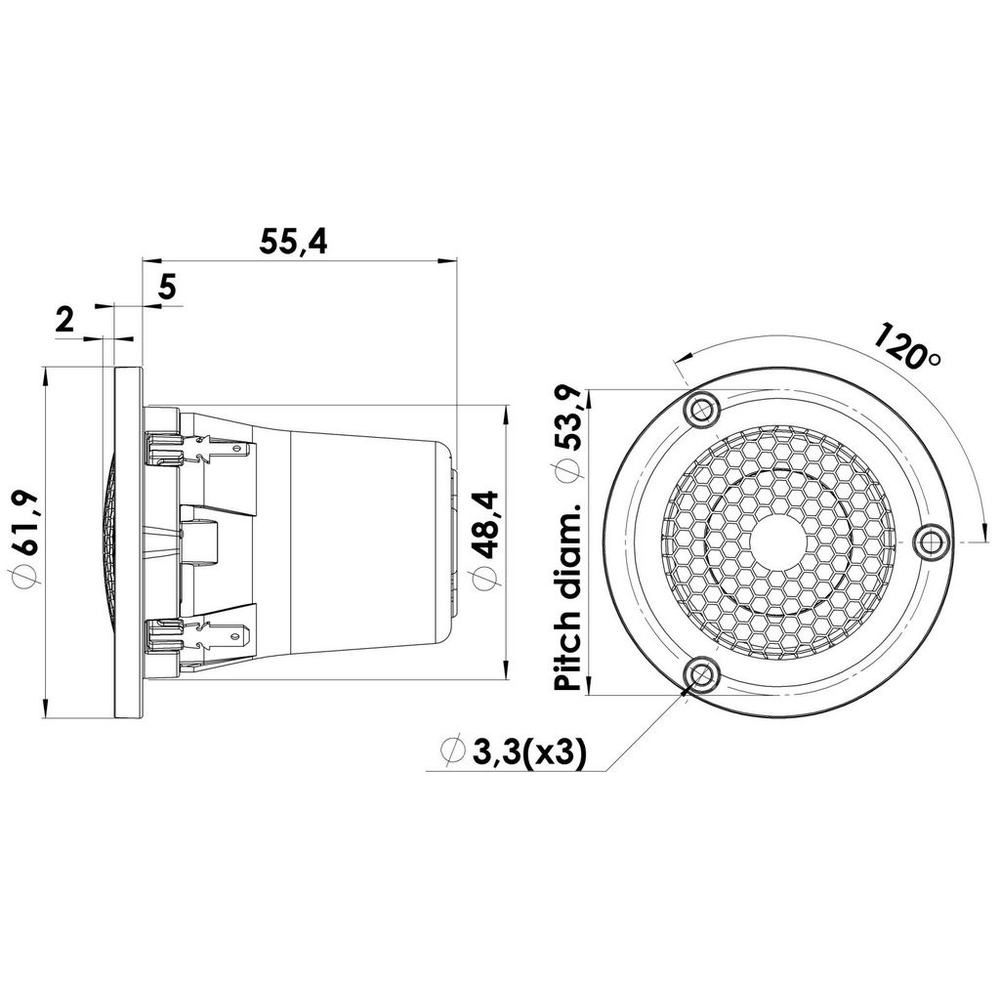 Scan-Speak - 1" Beryllium Tweeter - D3004/604010