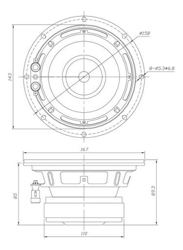 Dayton Audio - 6.5" Classic Subwoofer - DCS165-4