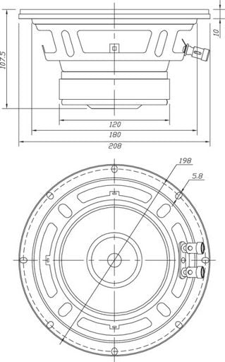 Dayton Audio - 8" Classic Subwoofer - DCS205-4