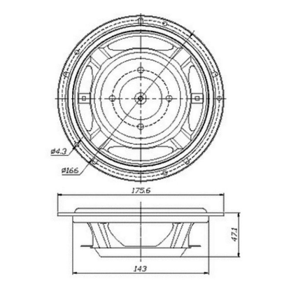 Dayton Audio - 6½" Designer Passive Radiator - DS175-PR