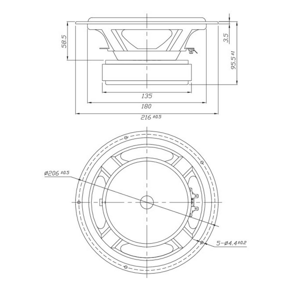 Dayton Audio - 8" Designer Woofer - DS215-8