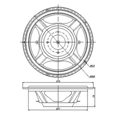 Dayton Audio - 10" Designer Passive Radiator - DS270-PR