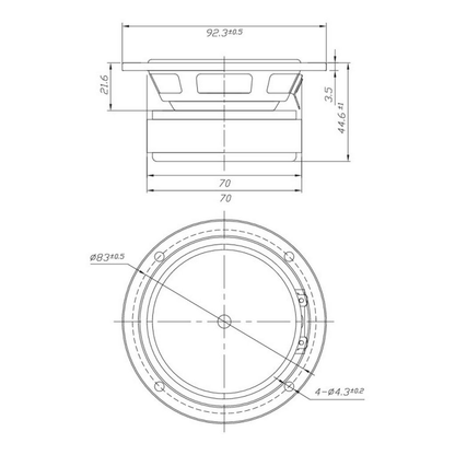 Dayton Audio - 3" Full Range Driver - DSA90-8