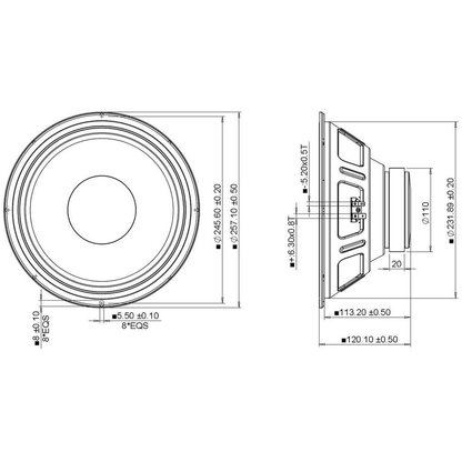 Peerless - 10" Woofer - FSL-1015R02-08S