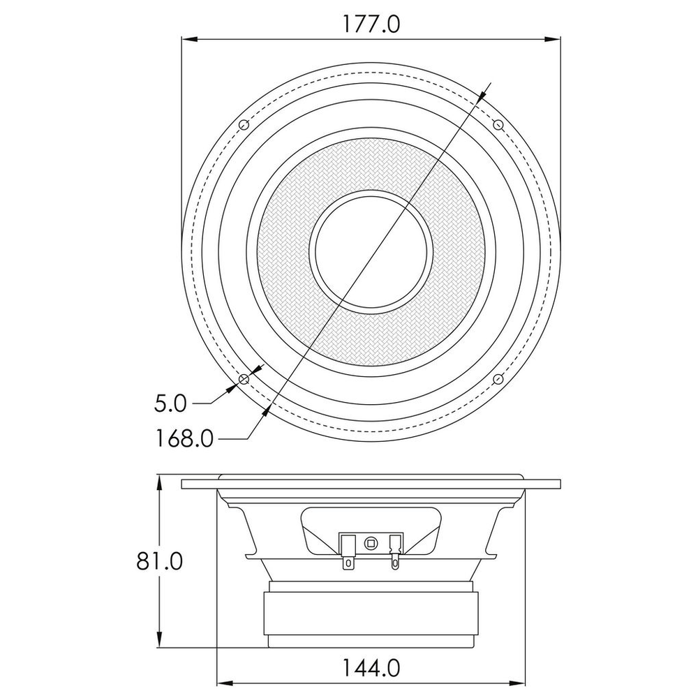 Dayton Audio - 6½" Woofer Glass Fibre - GF180-4
