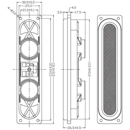 Dayton Audio - 1"x5" Full Range Driver - HARB252-8