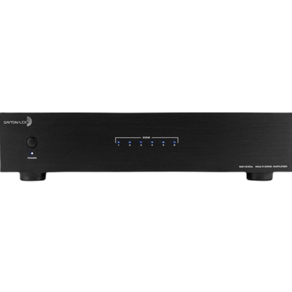 Dayton Audio - 12-Channel Class A/B Multi-Zone Amplifier - MA1240A