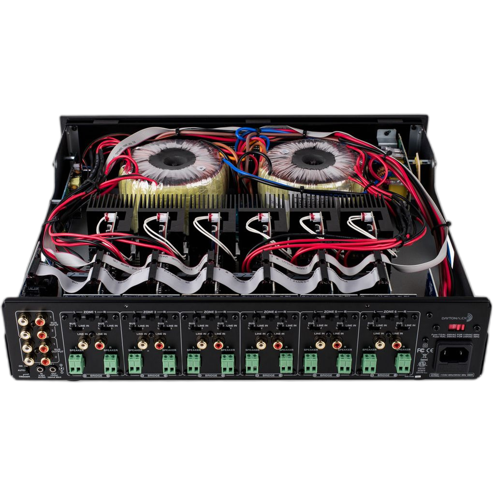 Dayton Audio - 12-Channel Class-D Multi-Zone Amplifier - MA1260