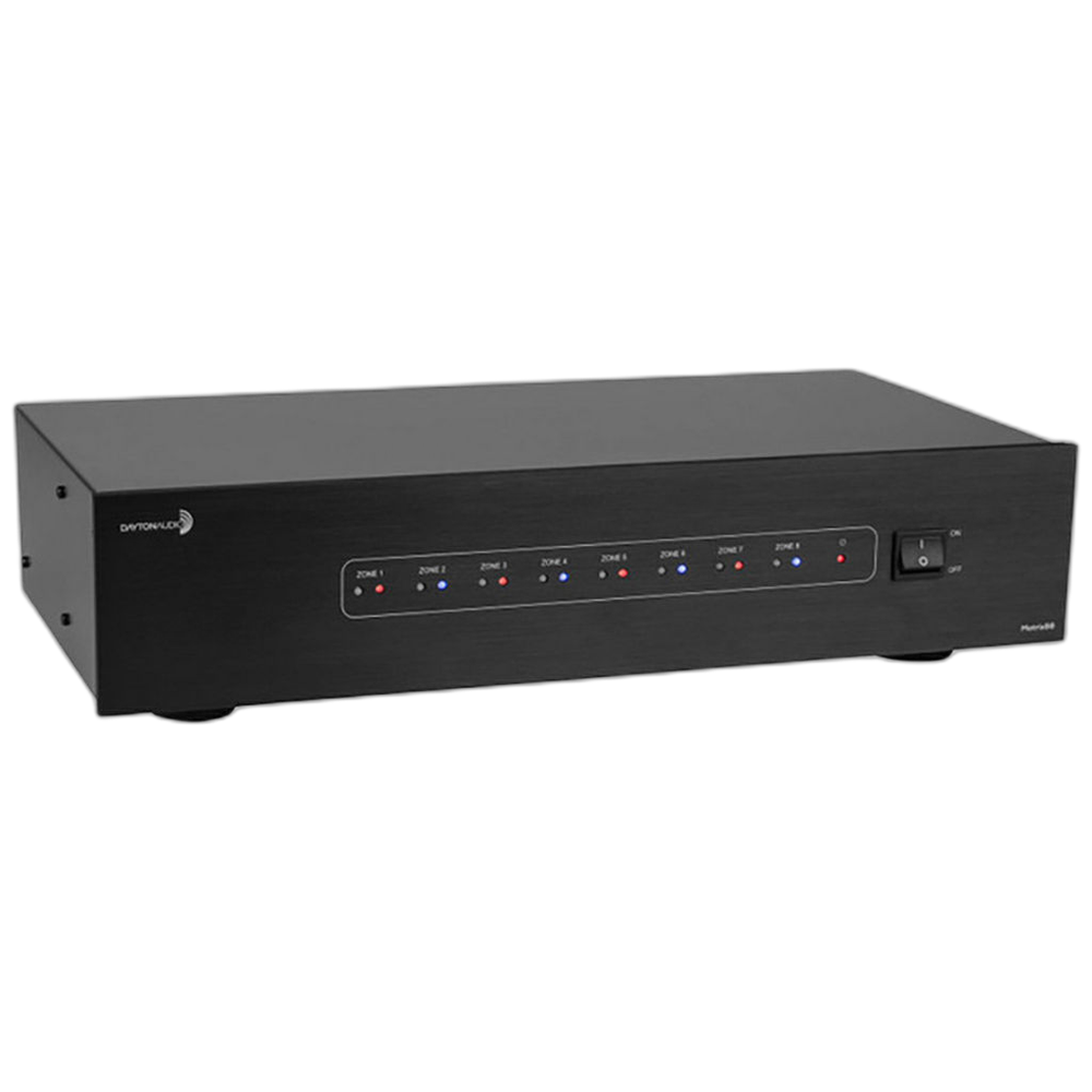Dayton Audio - 8-Source 8-Zone Matrix Preamplifier - MATRIX88