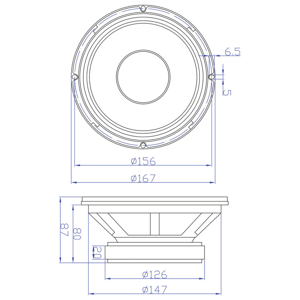 Dayton Audio - 6½" Midbass Driver - MB620-8