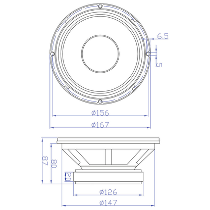 Dayton Audio - 6½" Midbass Driver - MB620-8